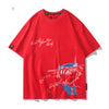 大注目 着瘦せ 大活躍 プリントロゴ 4色選択 Tシャツ U-13005