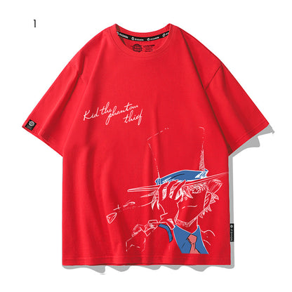大注目 着瘦せ 大活躍 プリントロゴ 4色選択 Tシャツ U-13005
