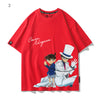 大注目 着瘦せ 大活躍 プリントロゴ 4色選択 Tシャツ U-13005