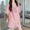 早い者勝ち プリント Tシャツ & ショーツ セットアップ U-80092