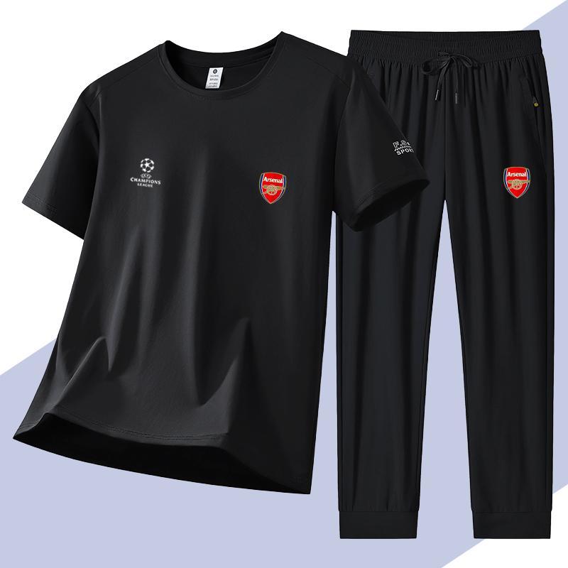 男女兼用 ファッション Tシャツ & カジュアルパンツ セットアップ U-13250