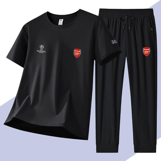 男女兼用 ファッション Tシャツ & カジュアルパンツ セットアップ U-13250