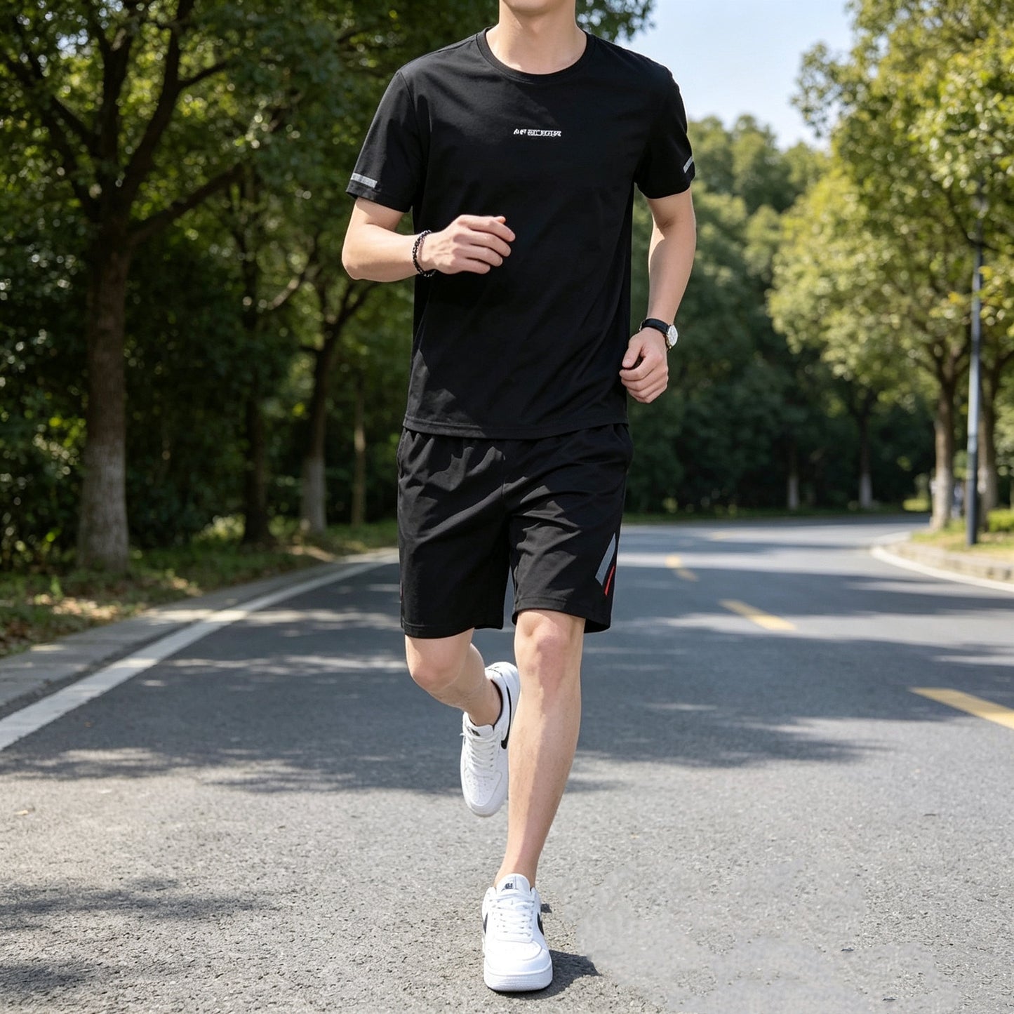 今季トレンド スポーツ Tシャツ & ショーツ セットアップ U-80096