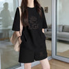 早い者勝ち プリント Tシャツ & ショーツ セットアップ U-80092