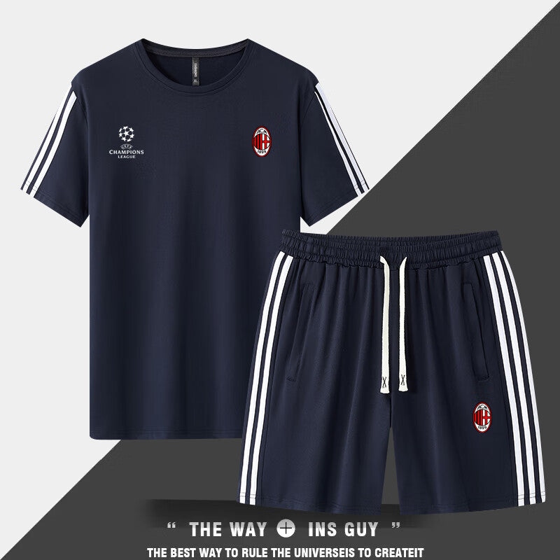 男女兼用 接触冷感 Tシャツ & ショーツ セットアップ U-13365