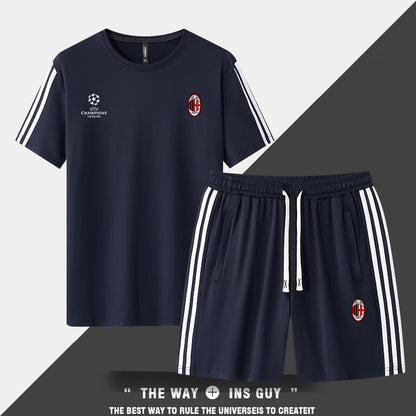 男女兼用 接触冷感 Tシャツ & ショーツ セットアップ U-13365