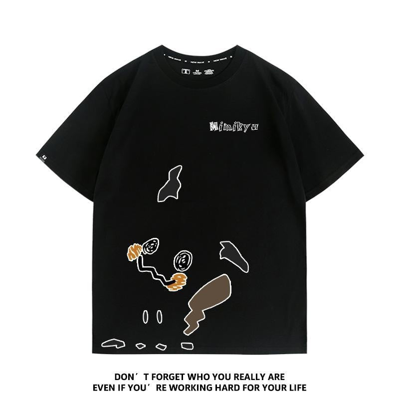 定番シンプル 着心地良い 目立つ  キュート ファッション 半袖 Tシャツ U-13101