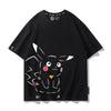 男女兼用 プリント カジュアル 半袖 Tシャツ F-13586