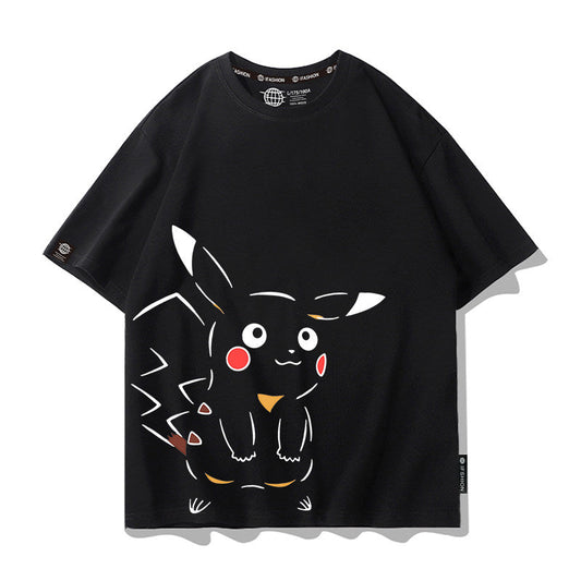 男女兼用 プリント カジュアル 半袖 Tシャツ F-13586