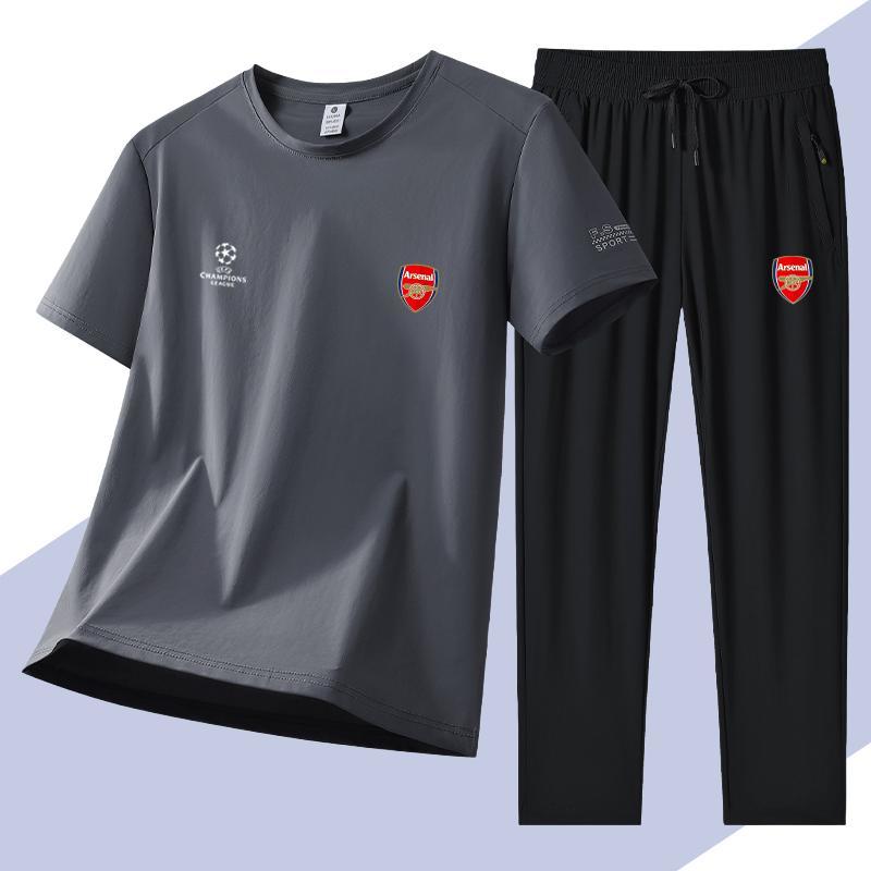 男女兼用 ファッション Tシャツ & カジュアルパンツ セットアップ U-13250