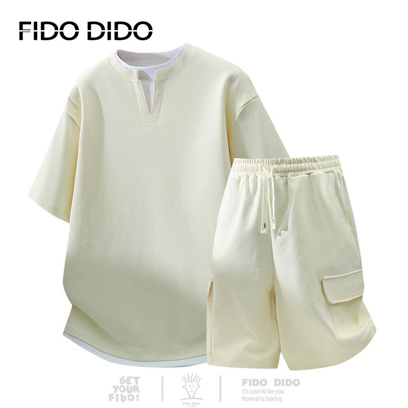 高品質 カジュアル Tシャツ & ショーツ セットアップ U-80067