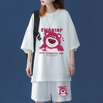 人気トレンド プリント Tシャツ & ショーツ セットアップ U-13456