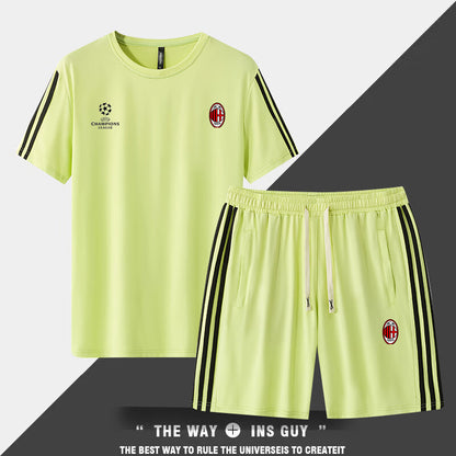男女兼用 接触冷感 Tシャツ & ショーツ セットアップ U-13365