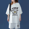 売れ筋 プリント Tシャツ & ショーツ セットアップ U-80100