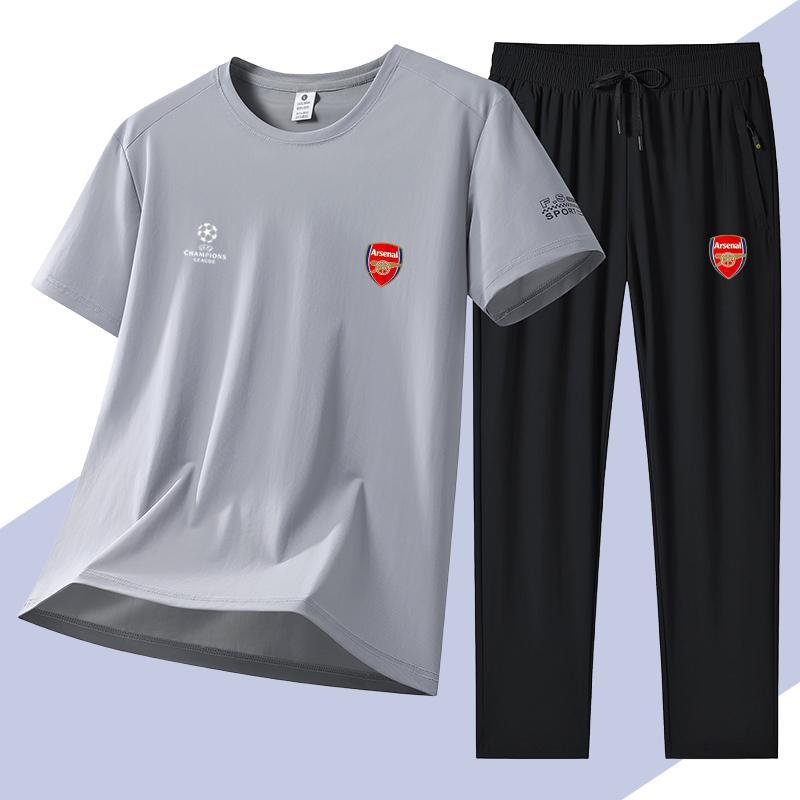 男女兼用 ファッション Tシャツ & カジュアルパンツ セットアップ U-13250