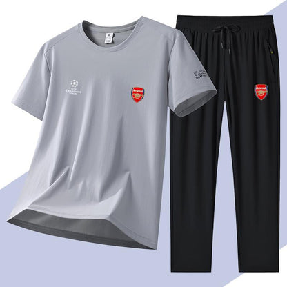 男女兼用 ファッション Tシャツ & カジュアルパンツ セットアップ U-13250