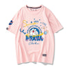 男女兼用 かわいい プリント 半袖 Tシャツ F-13598