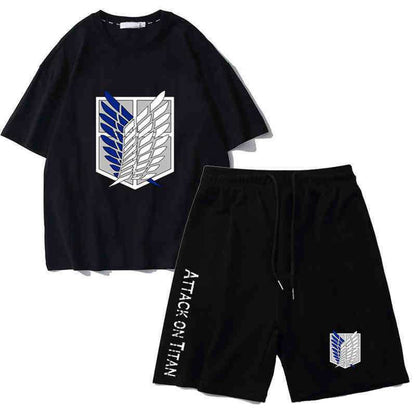 男女兼用 カジュアル Tシャツ & ショーツ セットアップ U-13331