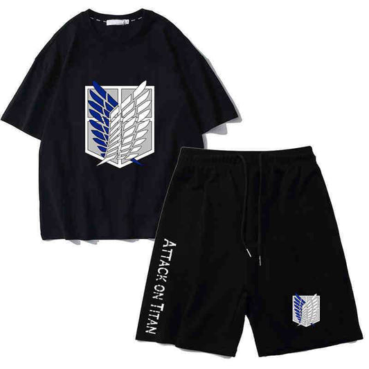 男女兼用 カジュアル Tシャツ & ショーツ セットアップ U-13331