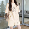 早い者勝ち プリント Tシャツ & ショーツ セットアップ U-80092