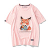 男女兼用 人気上昇中 プリント 半袖 Tシャツ F-13599