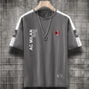 男女兼用 人気 シンプル プリント 半袖 Tシャツ U-13176