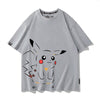男女兼用 プリント カジュアル 半袖 Tシャツ F-13586