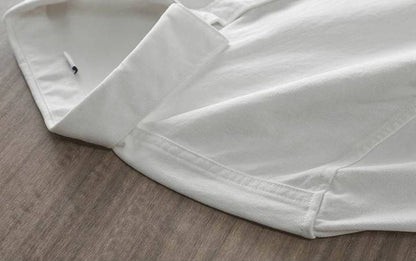 春定番 ユニセックス ゆったり シャツ U-13130