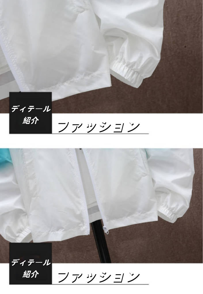 『接触冷感・吸汗速乾』必見 軽量 UVカットパーカー U-13113