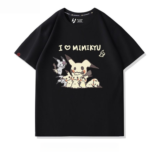 人気キャラ プリント 半袖 男女兼用 Tシャツ U-13116