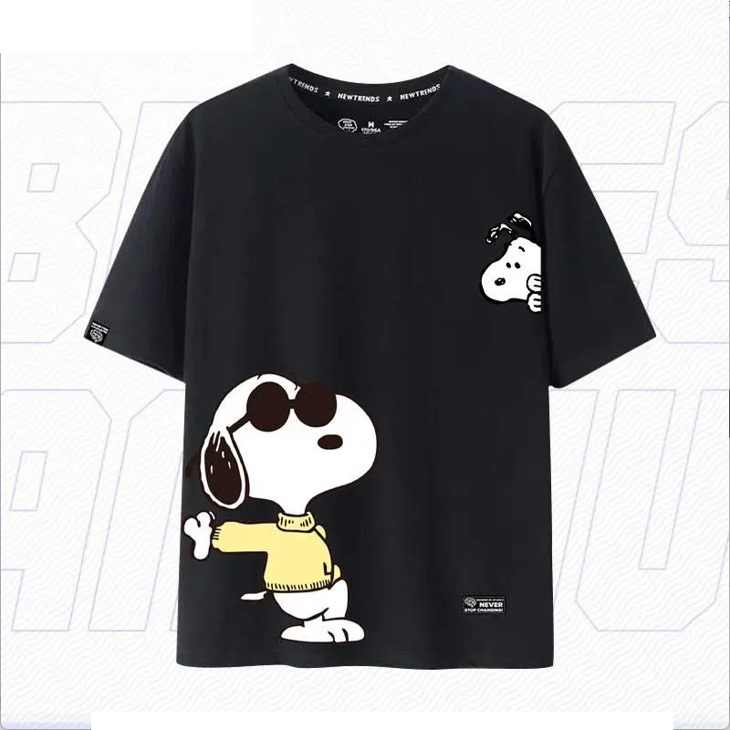 人気キャラ プリント 半袖 男女兼用 Tシャツ U-13173