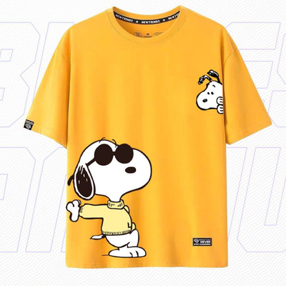 人気キャラ プリント 半袖 男女兼用 Tシャツ U-13173