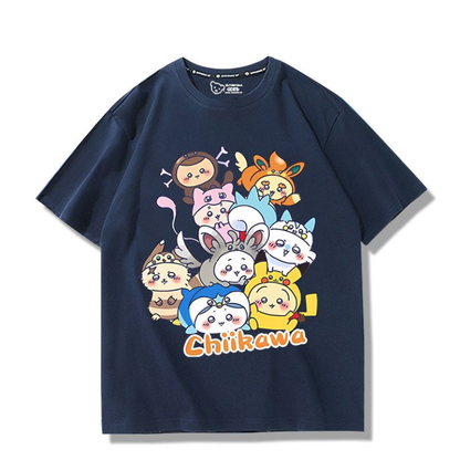 男女兼用 プリント 半袖 Tシャツ U-13195