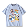 男女兼用 プリント 半袖 Tシャツ U-13195