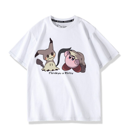 男女兼用 プリント 半袖 Tシャツ U-13196