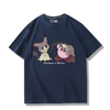 男女兼用 プリント 半袖 Tシャツ U-13196
