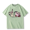男女兼用 プリント 半袖 Tシャツ U-13196