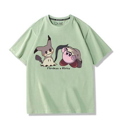 男女兼用 プリント 半袖 Tシャツ U-13196