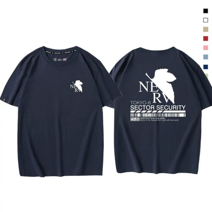 男女兼用 プリント 半袖 Tシャツ U-13197