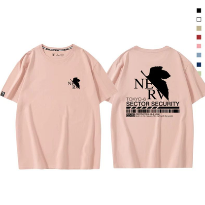 男女兼用 プリント 半袖 Tシャツ U-13197