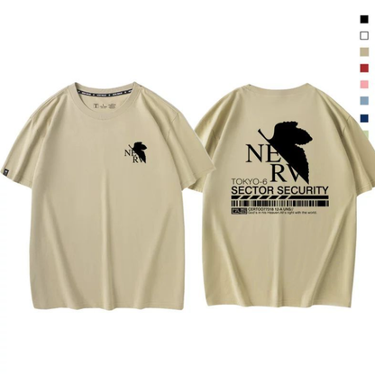 男女兼用 プリント 半袖 Tシャツ U-13197