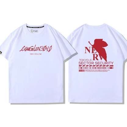男女兼用 プリント 半袖 Tシャツ U-13198