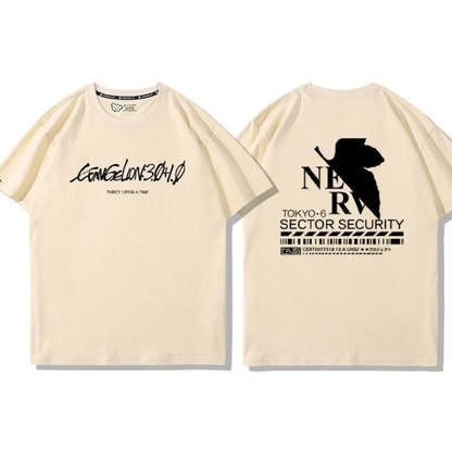 男女兼用 プリント 半袖 Tシャツ U-13198