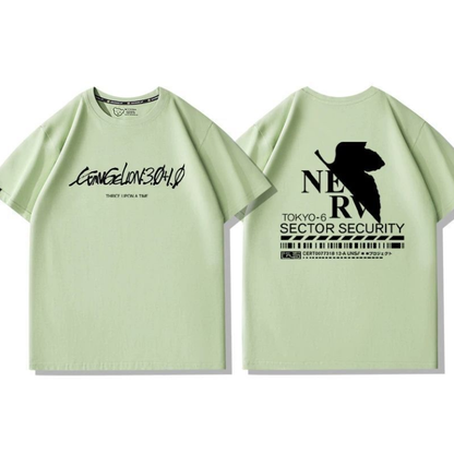 男女兼用 プリント 半袖 Tシャツ U-13198