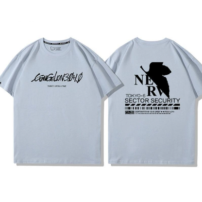男女兼用 プリント 半袖 Tシャツ U-13198