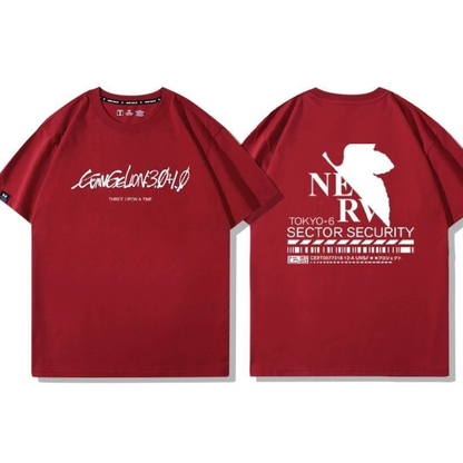 男女兼用 プリント 半袖 Tシャツ U-13198