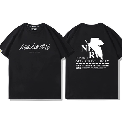 男女兼用 プリント 半袖 Tシャツ U-13198