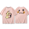 男女兼用 シンプル プリント 半袖 Tシャツ U-13202