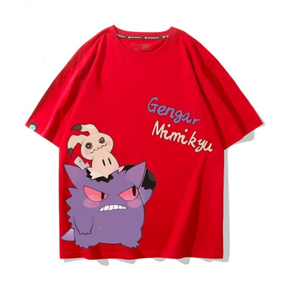 男女兼用 シンプル プリント 半袖 Tシャツ U-13205