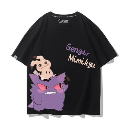 男女兼用 シンプル プリント 半袖 Tシャツ U-13205